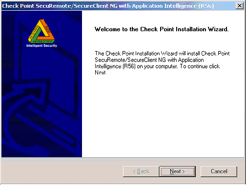 SecuRemote Install Screen